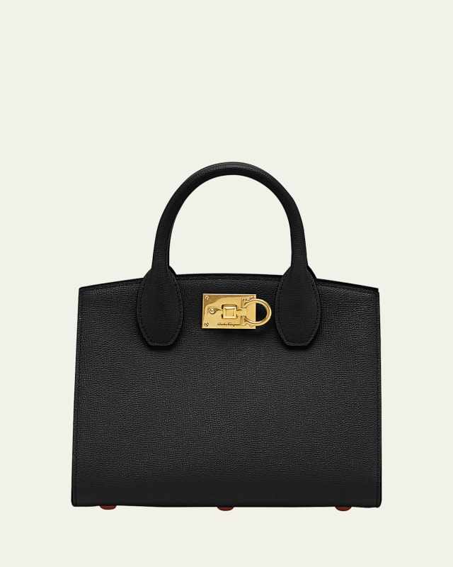 Studio Box Mini Leather Top-Handle Bag